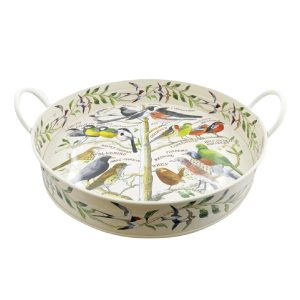 Handled Tray: 40cm Emma Bridgewater Garden Birds Handled Tray, Metal