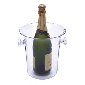 Bottle Cooler: Champagne Bucket With Handles, Clear Acrylic