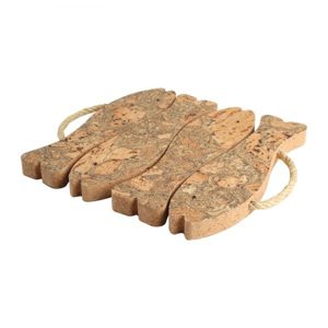 Pot Stand: 1 x 26.3cm Square 4 Fish Ocean Pot Stand, Cork