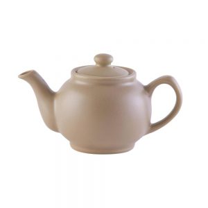 Tea Pot: 6 Cup Tea Pot, Matt Taupe