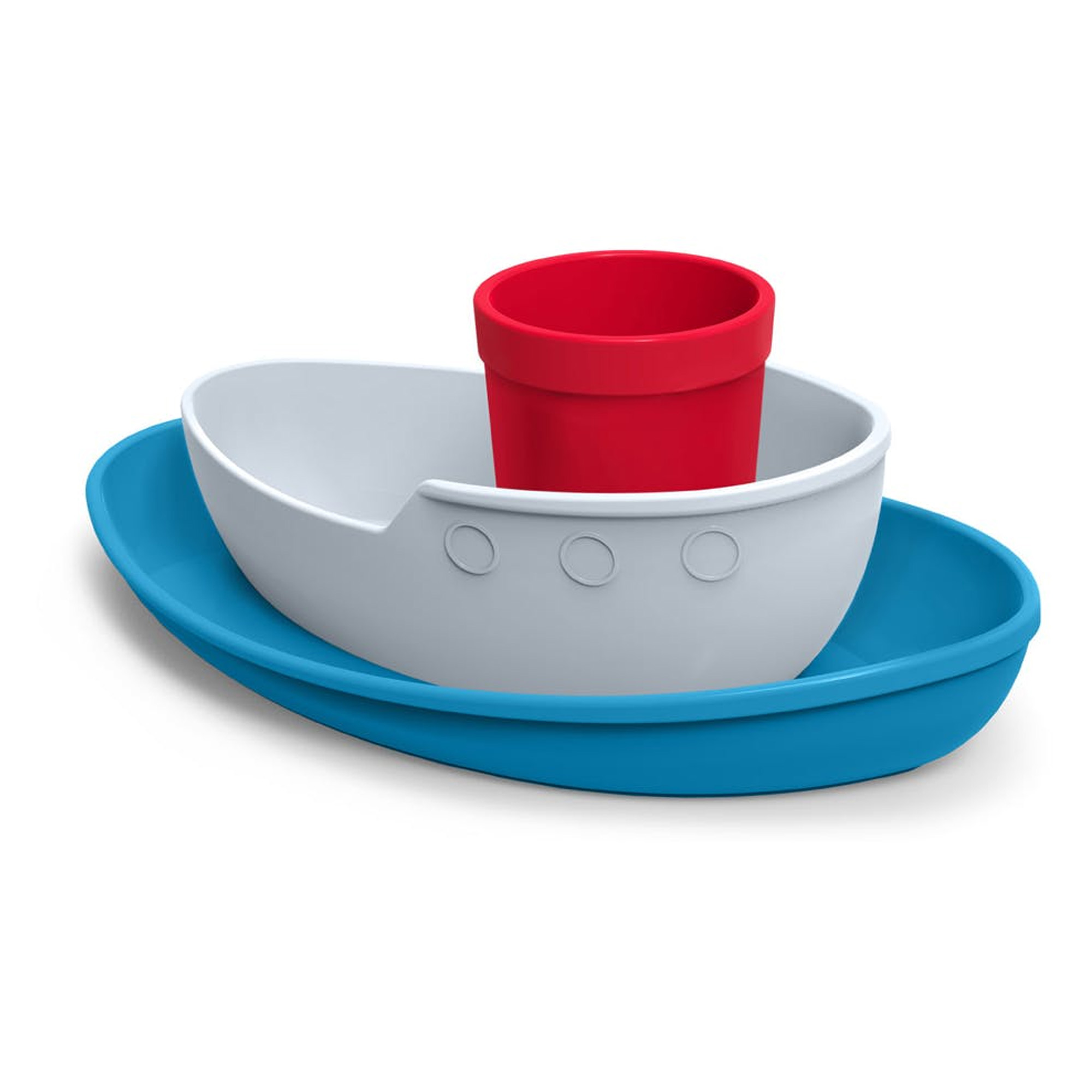 Child's Meal Time Set: 3 Piece Fred Tug Bowl Children's Dinner Set, Plastic