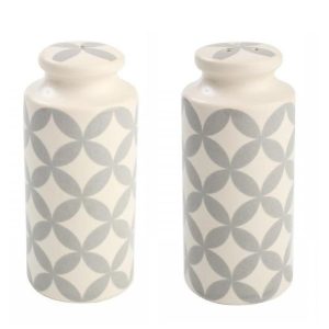 Salt and Pepper Shaker Set: 9cm City Ceramics, Ceramic