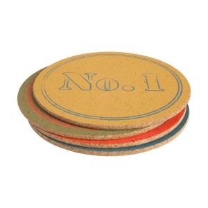 Placemat Set: 4 x Colour By Numbers Placemats, Cork