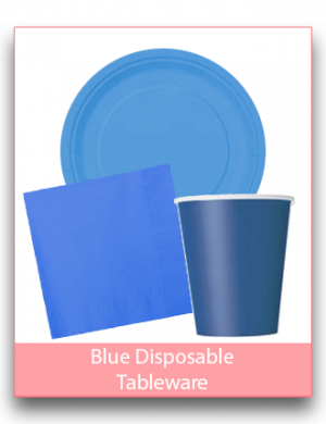 Blue Disposable Tableware