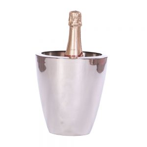 Bottle Cooler: Polished Champagne Bucket, Stainless Steel
