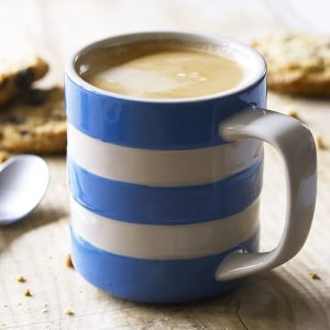 Mug: 1 x 280ml / 10oz Cornishware Blue Mug, Ceramic
