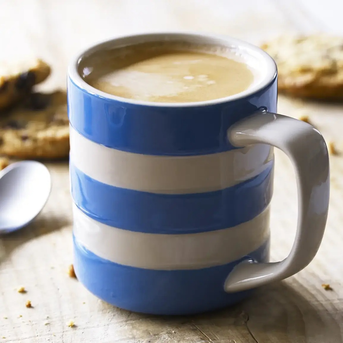 Mug: 1 x 280ml / 10oz Cornishware Blue Mug, Ceramic - Image 2