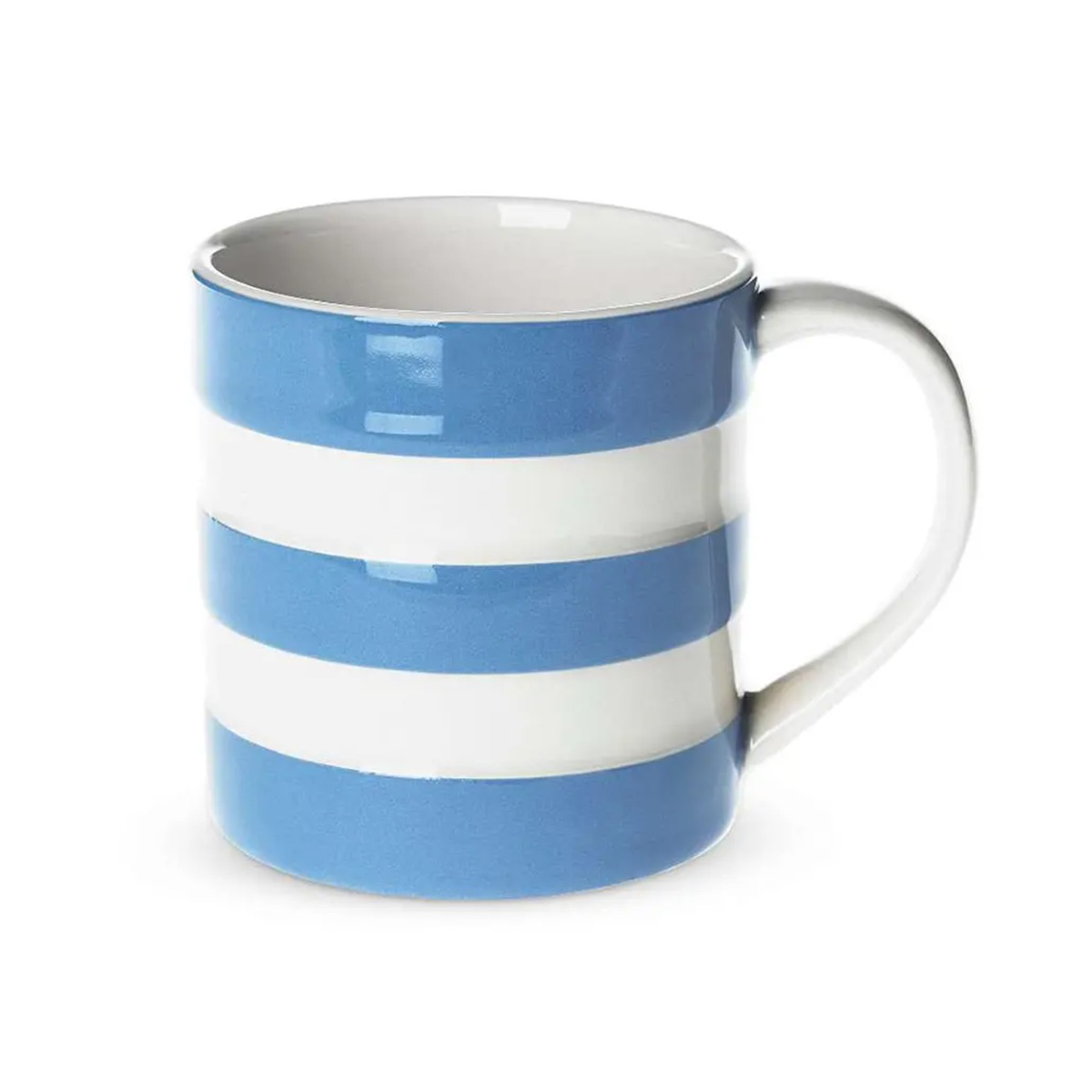 Mug: 1 x 280ml / 10oz Cornishware Blue Mug, Ceramic
