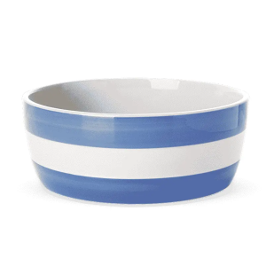 Dog Bowl: 20cm Cornishware Blue Dog Bowl, Ceramic