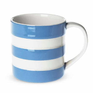 Espresso Mug: 1 x 110ml / 4oz Cornishware Blue Mug, Ceramic