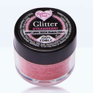 Cake Glitter: 5g Edible Cake Glitter, Strawberry
