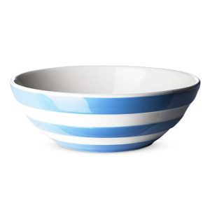 Breakfast Bowl: 17cm Cornishware Blue Cereal Bowl, Ceramic