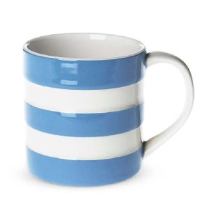 Mug: 1 x 170ml / 6oz Cornishware Blue Mug, Ceramic