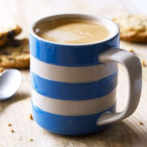 Mug: 1 x 170ml / 6oz Cornishware Blue Mug, Ceramic