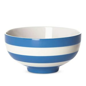 Soup Bowl: 13cm Cornishware Blue Soup Bowl, Ceramic
