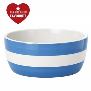 Dog Bowl: 20cm Cornishware Blue Dog Bowl, Ceramic