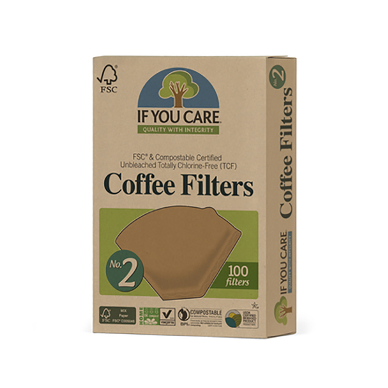 Unbleached Coffee Filter Papers Size 102 suitable for coffee machines and coffee cones by Unisave 