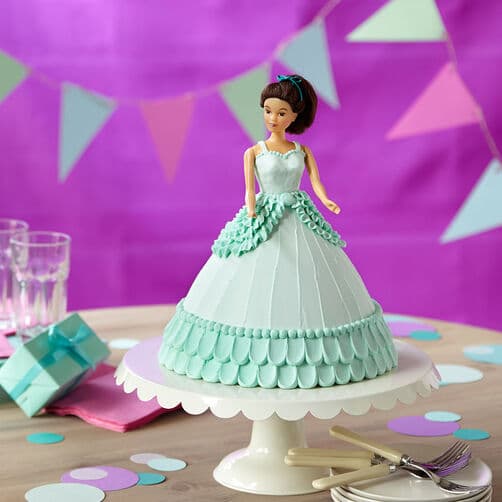 Details about   Baking Tin Pan Doll Cake Anodised Aluminium Dress Princess Wedding Decoration UK 