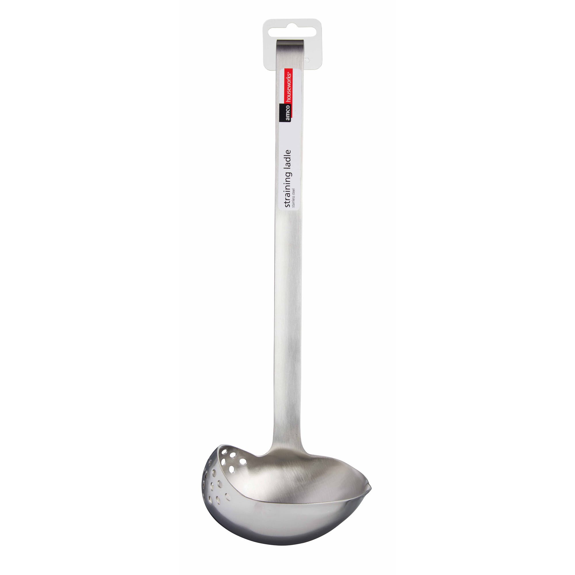 Amco stainless steel straining ladle 