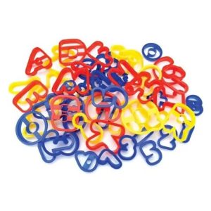 Cookie Cutter Set: ABC and 123 Cookie Cutters, Plastic