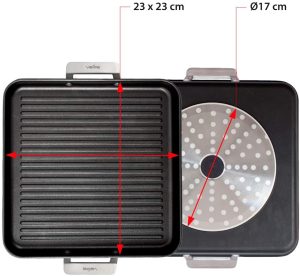 Roasting Tin: 28cm Square Aluminium Roasting Tin, Induction Friendly