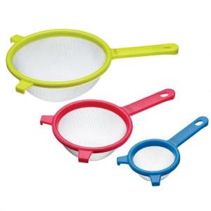 Sieve Set: 3 x Stainless Steel Fine Mesh Round Sieves