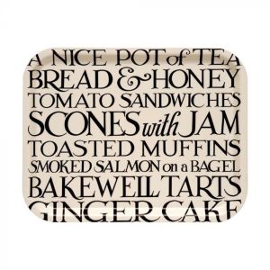 Serving Tray: 37cm x 29cm Emma Bridgewater, Black Toast, Birchwood