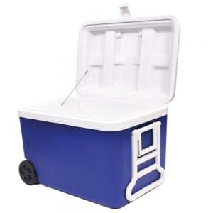 Cool Box: 50 Litre, Blue on Wheels