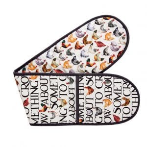 Oven Glove: Emma Bridgewater Hen & Toast Double Oven Glove, Cotton