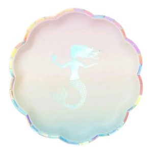 Paper Plates: 12 x Purple/Blue Mermaids