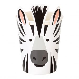Paper Cups: 8 x Zebra Cups