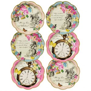 Paper Plates: 12 x Alice in Wonderland Disposable Plates
