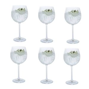 Gin and Tonic Glasses: 6 x 52cl Dartington Crystal Gin Copa Party Pack