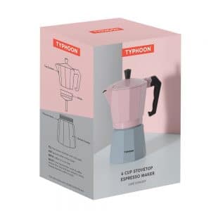 Italian Espresso Coffee Maker: 6 Cup Italian Moka Pot, Aluminium