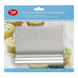 Dough Cutter and Scraper: Pastry Scraper, Stainless Steel