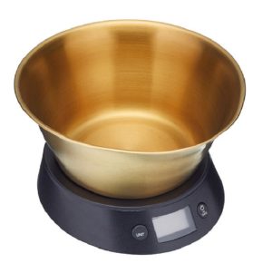 Electronic Scales: Masterclass Dual Dry & Liquid with Brass Finish Bowl