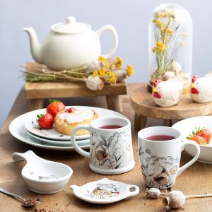 Coasters: 4 x Country Hens Coasters, Cork Backed
