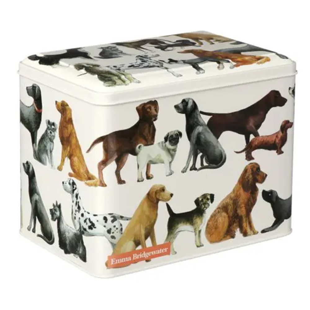 Tin: 15cm x 18.5cm x 12.5cm Emma Bridgewater, Dogs