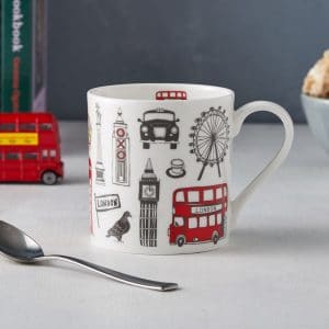 Big Smoke Range: Porcelain tableware featuring iconic London scenes. Made in the UK.