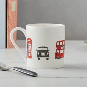 Mug: 1 x 340ml London Skyline Mug, Porcelain