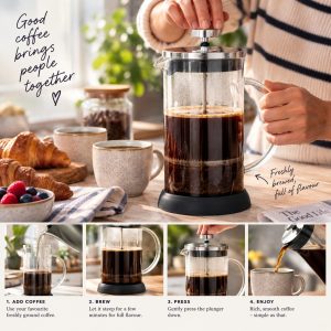 Cafetiere: 8 Cup Le’Xpress Glass Cafetiere