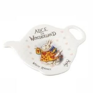 Tea Bag Tidy: Alice in Wonderland White Rabbit, Melamine