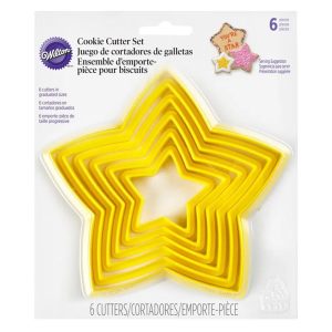 Cookie Cutter Set: 6 x Stars, Plastic