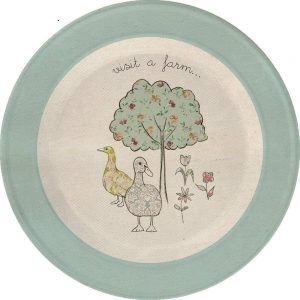 Child's Meal Time Set: 5 Piece On the Farm Duck Set, Bamboo