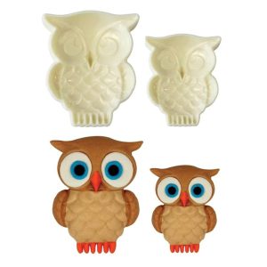 Mould Set: 2 x Owl Moulds, Plastic