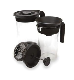 Cafetiere: 3 in 1 Coffee Set, Black