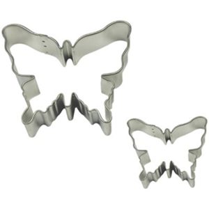 Cookie Cutter Set: 2 x Butterflies, Metal