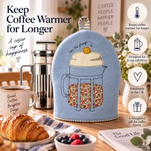 Coffee Cosy: 8 Cup Cafetiere Coffee Cosy, Blue