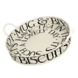 Handled Tray: 40cm Emma Bridgewater Black Toast Tray, Metal