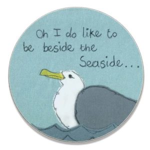 Coaster Set: 4 x Seagul Coasters, Cork Backed